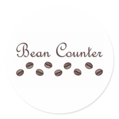 Bean Counter Sticker by doodles_designs