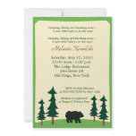 Bear Adirondack Lodge 5x7 Baby Shower Invitation