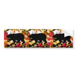 Bear art bumper sticker