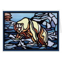Bear Art Cards Blank Tribal Bear Art Cards Custom