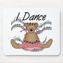 Bear Ballet Dancer Mouse Pad