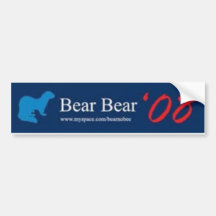 Bear Bear Bumper Sticker