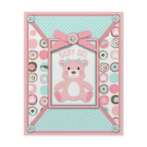 Bear Bear Girl Advice Card Flyer