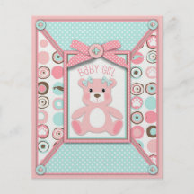 Bear Bear Girl Advice Card Flyer