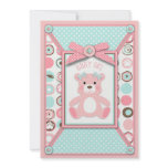 Bear Bear Girl Card 2 Invitation