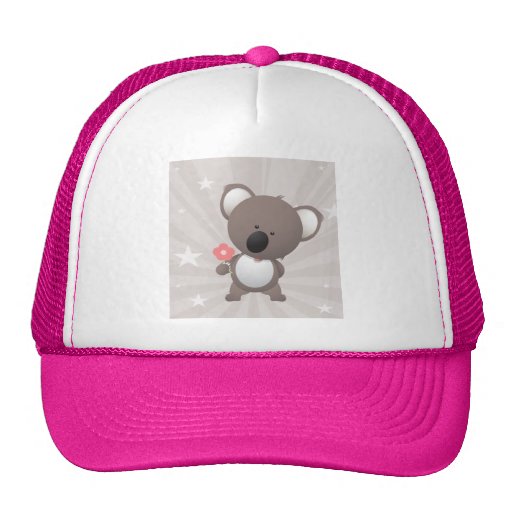 Bear Bears Ursidae Caniforms Cute Cartoon Animal Mesh Hat