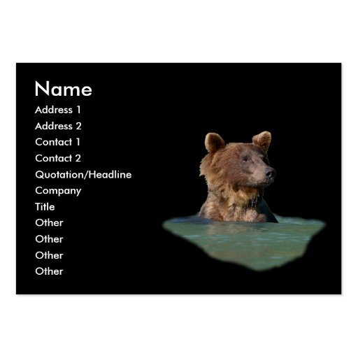 bear business card