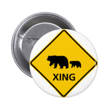 Bear Crossing Highway Sign Buttons
