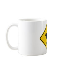 Bear Crossing Highway Sign Mug