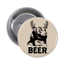 Bear + Deer = Beer Buttons