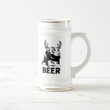 Bear + Deer = Beer Mug