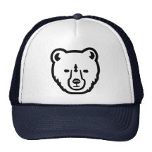 Bear face head hats