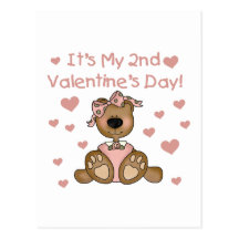 Bear Girl 2nd Valentine's Day Postcard