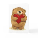 Bear Holding Heart - Valentine cards