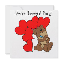 Bear Hugs!- Birthday Greeting Card For Kids Invitations