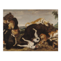 Bear Hunt or, Battle Between Dogs and Bears postcards
