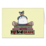 Bear I Love 3rd Grade Tshirts and Gifts Cards