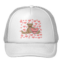 Bear I Love Teachers Tshirts and Gifts Hats