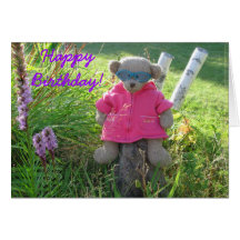 Bear-in-Shades, Happy Birthday! Greeting Cards