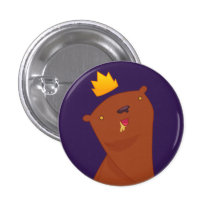 Bear King Button