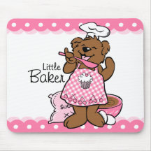 Bear Little Baker Mousepad