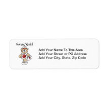 Bear Nurses Rock T-shirts and Gifts Custom Return Address Label