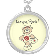 Bear Nurses Rock T-shirts and Gifts Custom Necklace