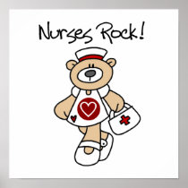 Bear Nurses Rock T-shirts and Gifts Poster
