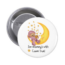 Bear on Moon I'm Mommy's Wish (pink)