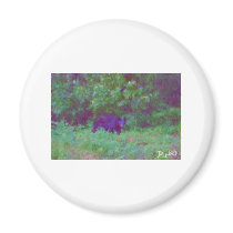 bear painting by hart fridge magnet