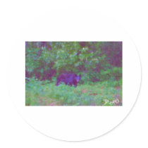 bear painting by hart sticker
