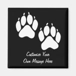 Bear Paw Prints Refrigerator Magnets