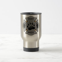 Bear Pride Firefighter Badge Coffee Mugs