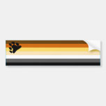 BEAR PRIDE FLAG BAR BUMPER STICKER
