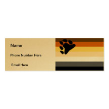 Bear Pride Frequent Cruiser Skinny Cards Business Card Templates