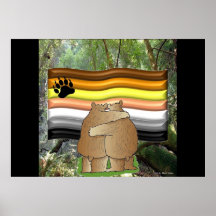 Bear Pride in the Woods Poster