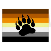 Bear Pride Paw Greeting Cards