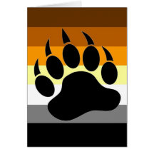 Bear Pride Paw Greeting Cards