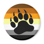 Bear Pride Paw Fridge Magnet
