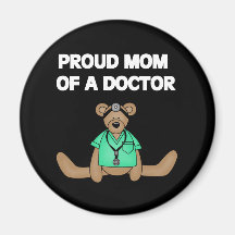 Bear Proud Mom of Doctor Refrigerator Magnets