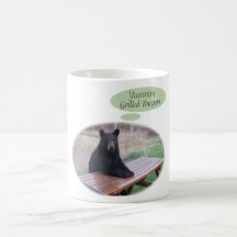 Bear Sitting at Picnic Table Mug