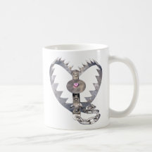 Bear Trap Heart Coffee Mugs