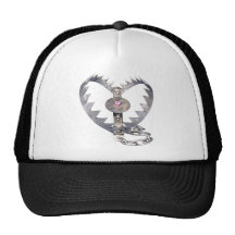 Bear Trap Heart Mesh Hats