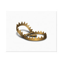 Bear Trap Stretched Canvas Prints