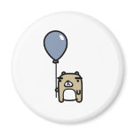 Bear With Blue Balloon Refrigerator Magnets