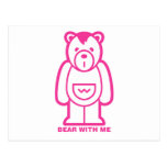 Bear with Me (Pink) Postcards