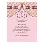 Bear With Pink Cupcake Dots Postcard