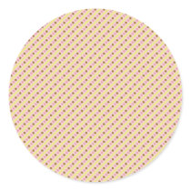 Bear With Pink Cupcake Stripes N' Dots Sticker