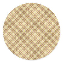 Bear With Pink Cupcake Vanilla Plaid Sticker