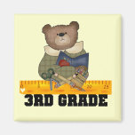 Bear With Ruler 3rd Grade Tshirts and Gifts Fridge Magnet